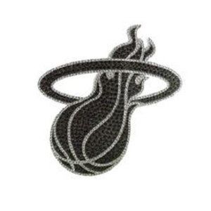 NBA Miami Heat Bling Emblem Adhesive Decal